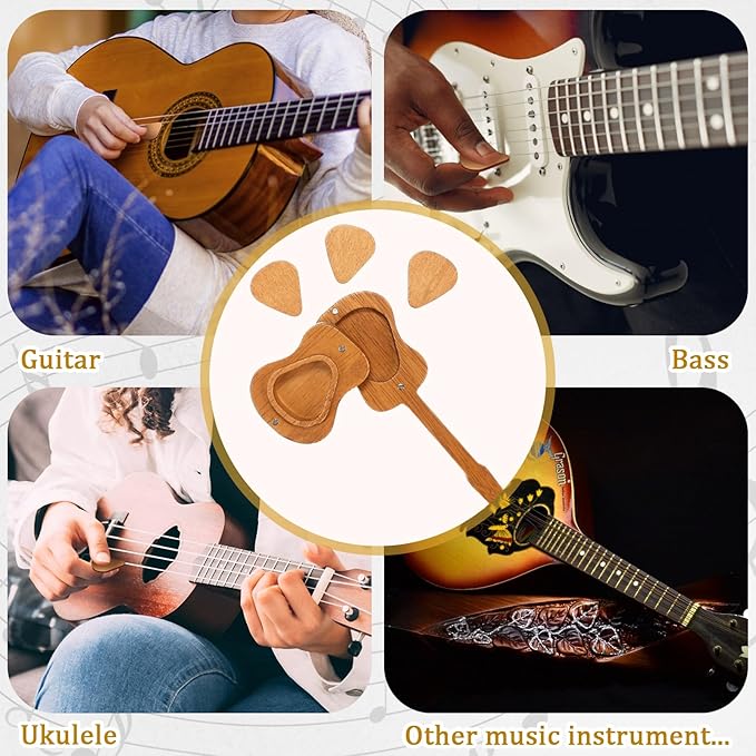 PickNest – Mini Wooden Guitar Case