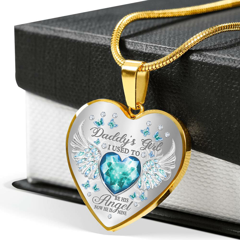 Papa’s Angel - Cherished Heart Keepsake Necklace