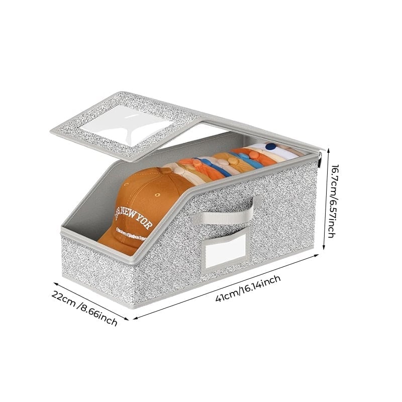 Multifunctional Foldable Dust Hat Storage Box