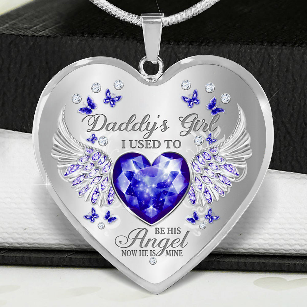 Papa’s Angel - Cherished Heart Keepsake Necklace