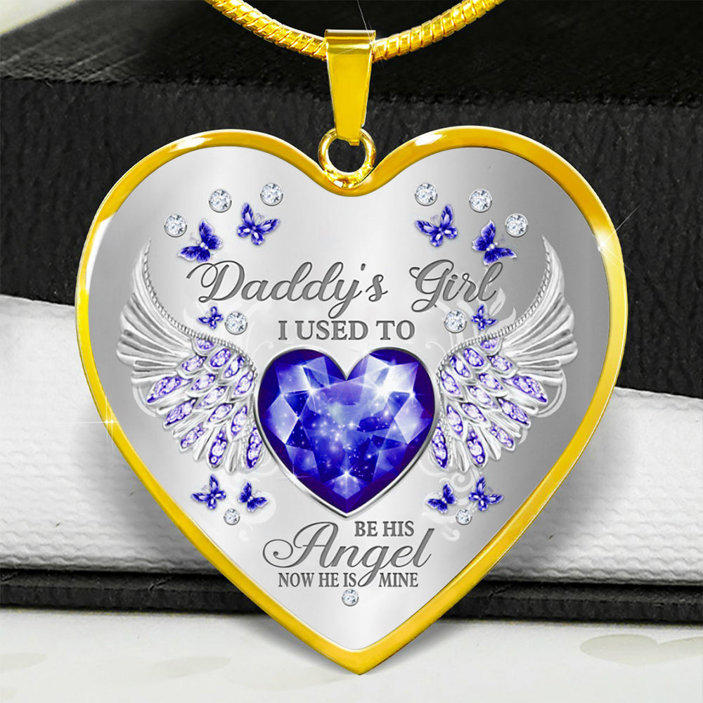 Papa’s Angel - Cherished Heart Keepsake Necklace