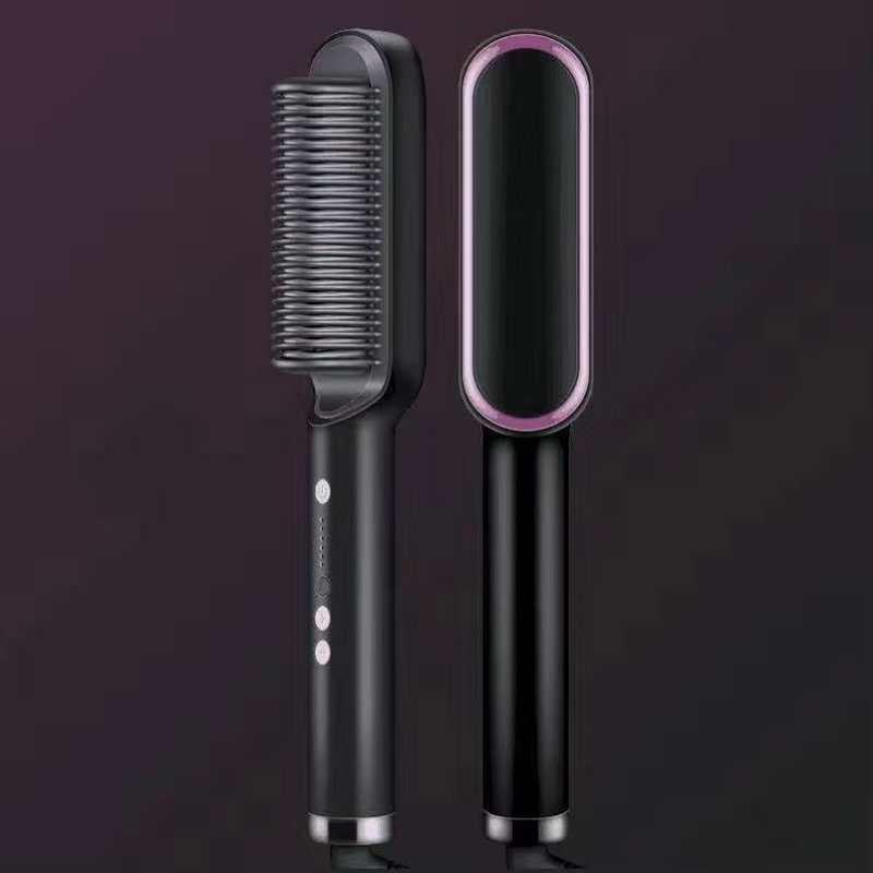 SilkyGlide - Effortless Hair Straightening Brush