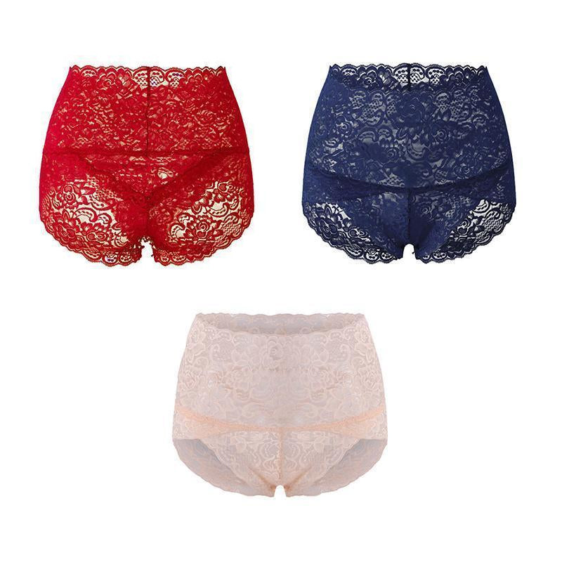 ChicContour - Breathable High-Waist Lace Briefs