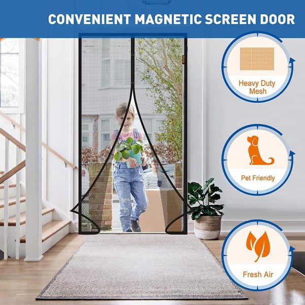 MagnaBreeze – Hands-Free Magnetic Screen Door