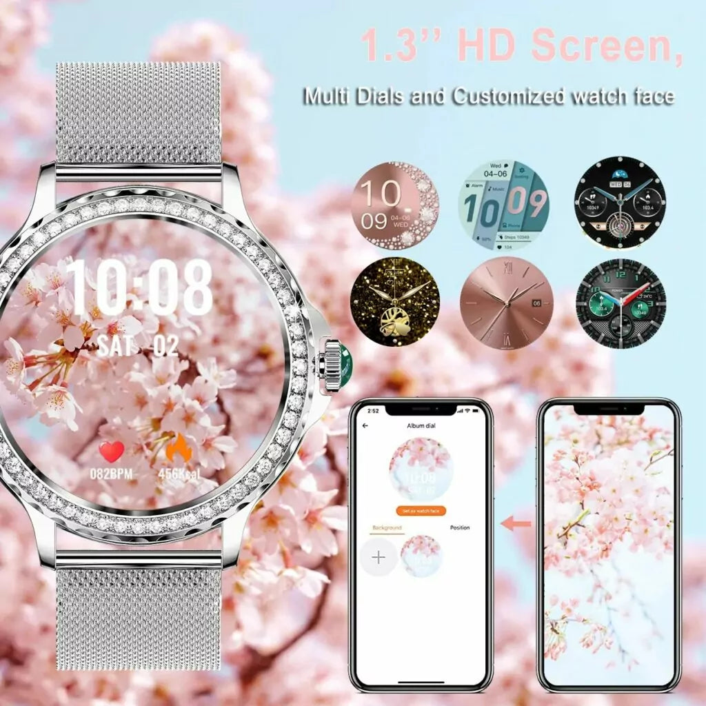 Fiore - Elegant Smartwatch for Health & Style