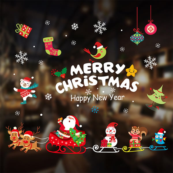 FrostyClings – Reusable Christmas Window Stickers