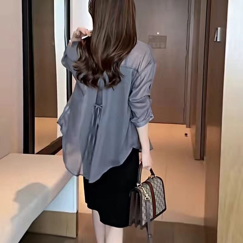 SolaceShade - Chic Ice-Silk Summer Top for Sun Protection