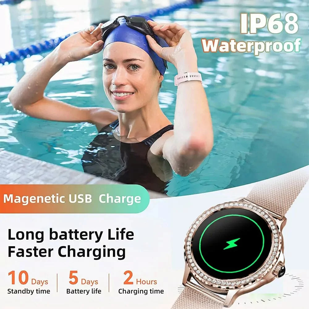 Fiore - Elegant Smartwatch for Health & Style
