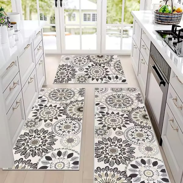 BohoEase – Washable Kitchen Rug Set of 3