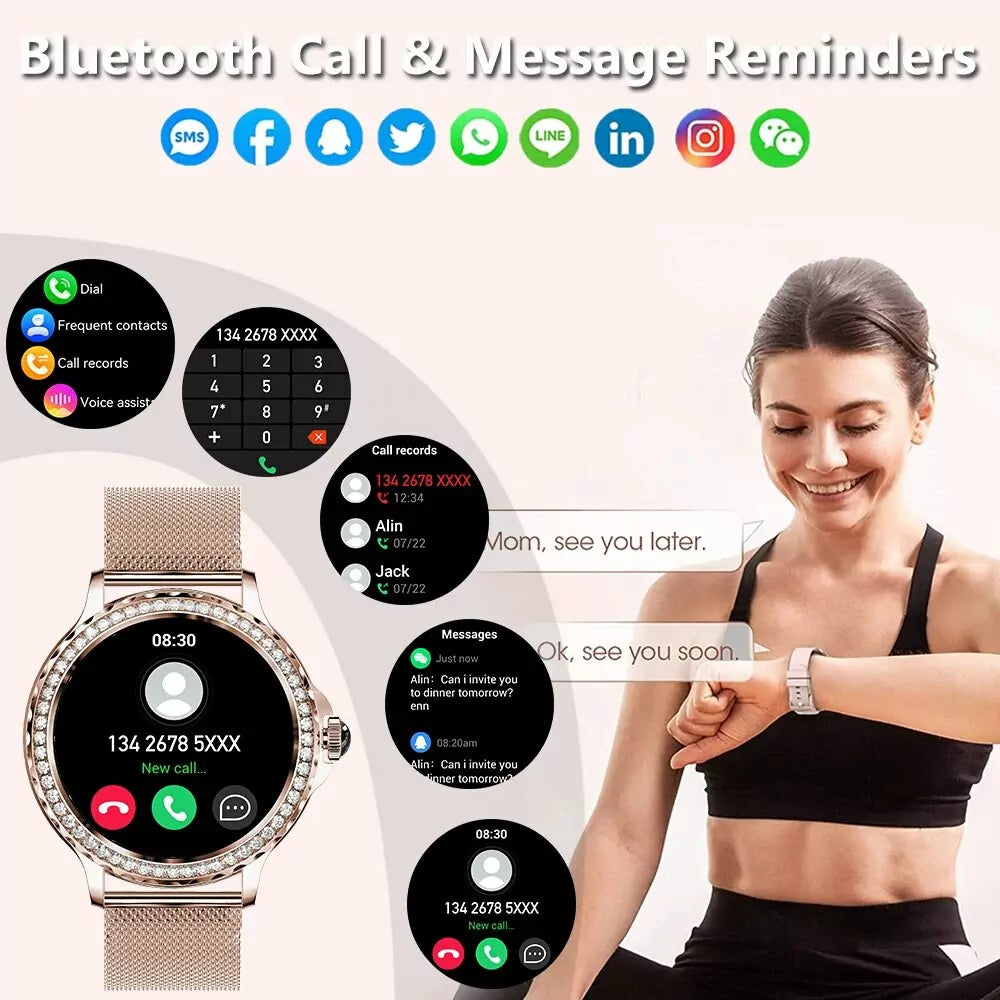 Fiore - Elegant Smartwatch for Health & Style