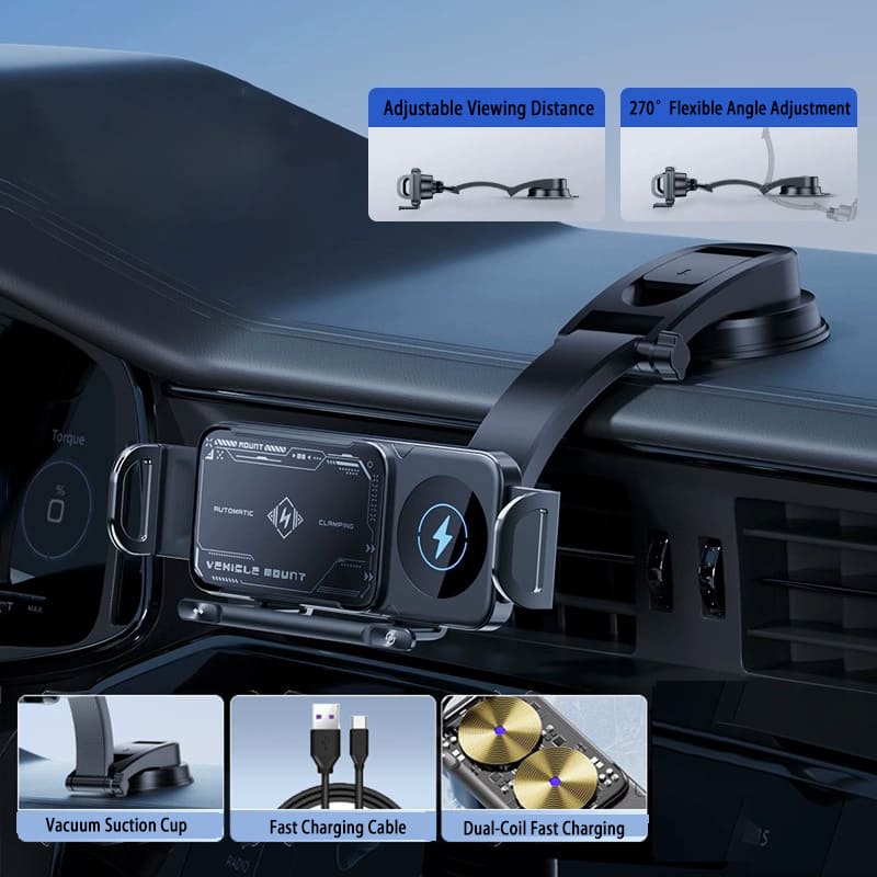 ChargeGrip – 15W Wireless Car Mount