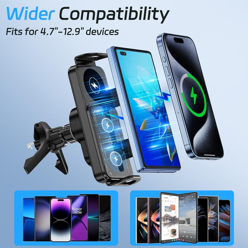 ChargeGrip – 15W Wireless Car Mount
