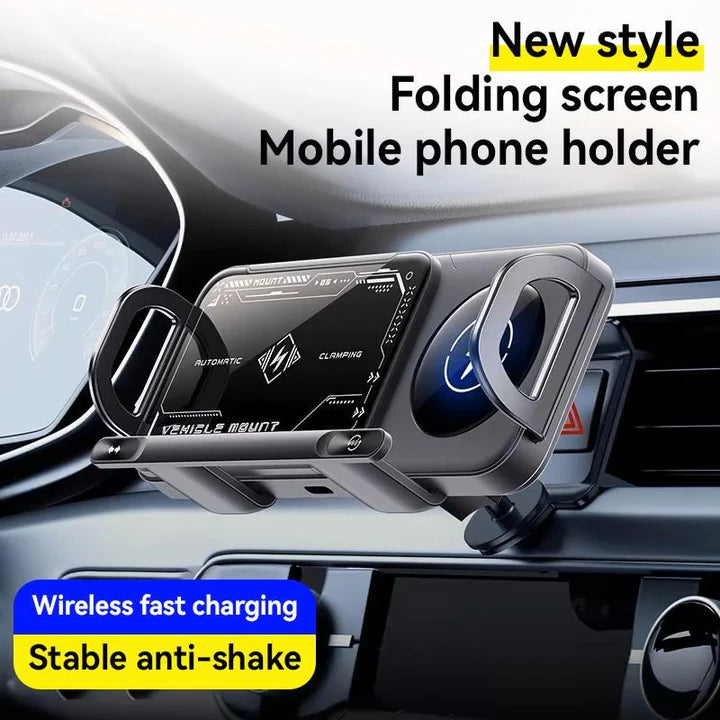 PowerDock – Stable Adjustable 15W Wireless Car Charger