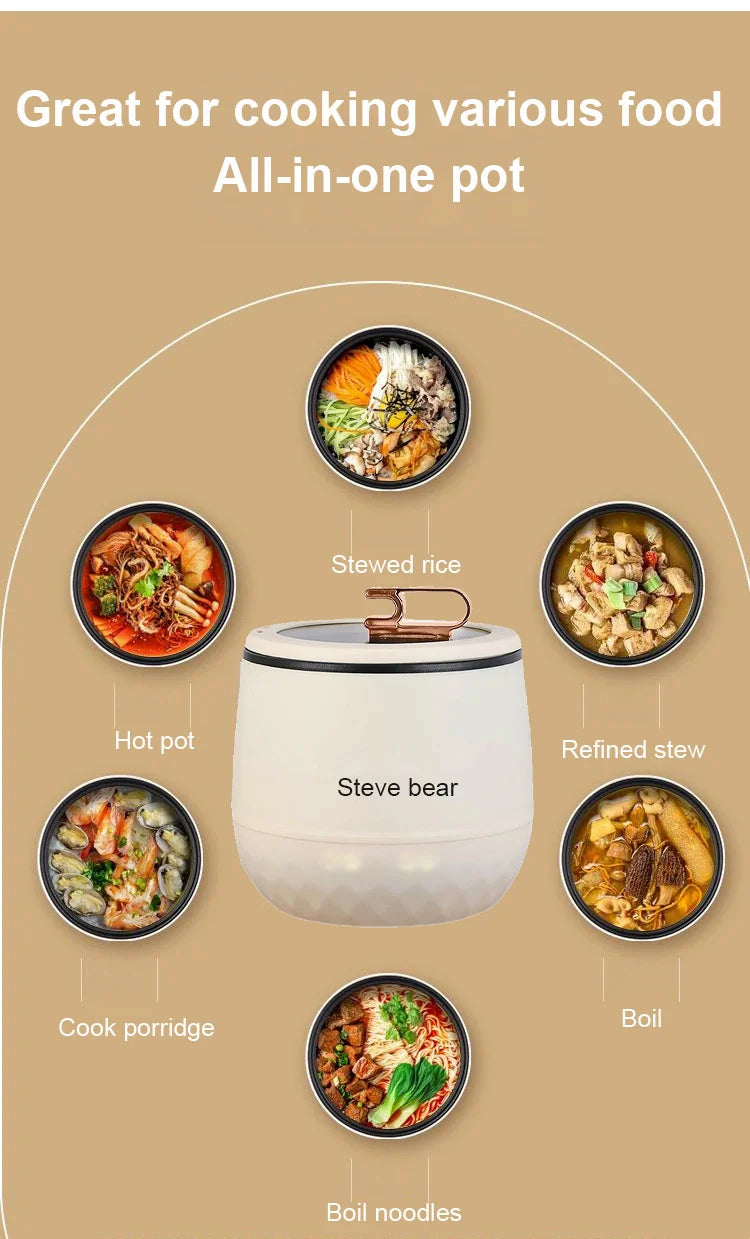 CookEase – Multifunctional Electric Mini Cooker
