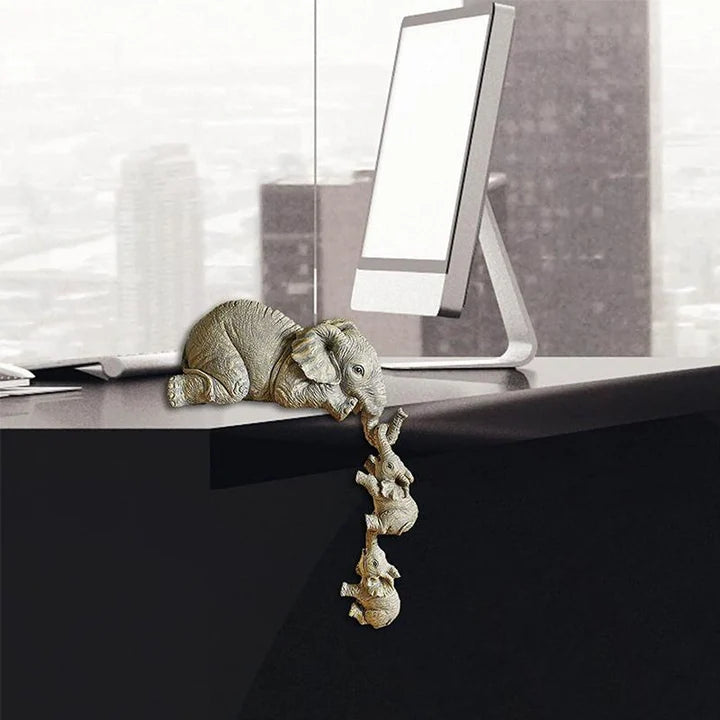 TrunkCharm – Handcrafted Elephant Sitter Decor
