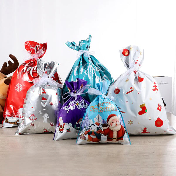 MerryPouch – Festive Christmas Drawstring Gift Bags