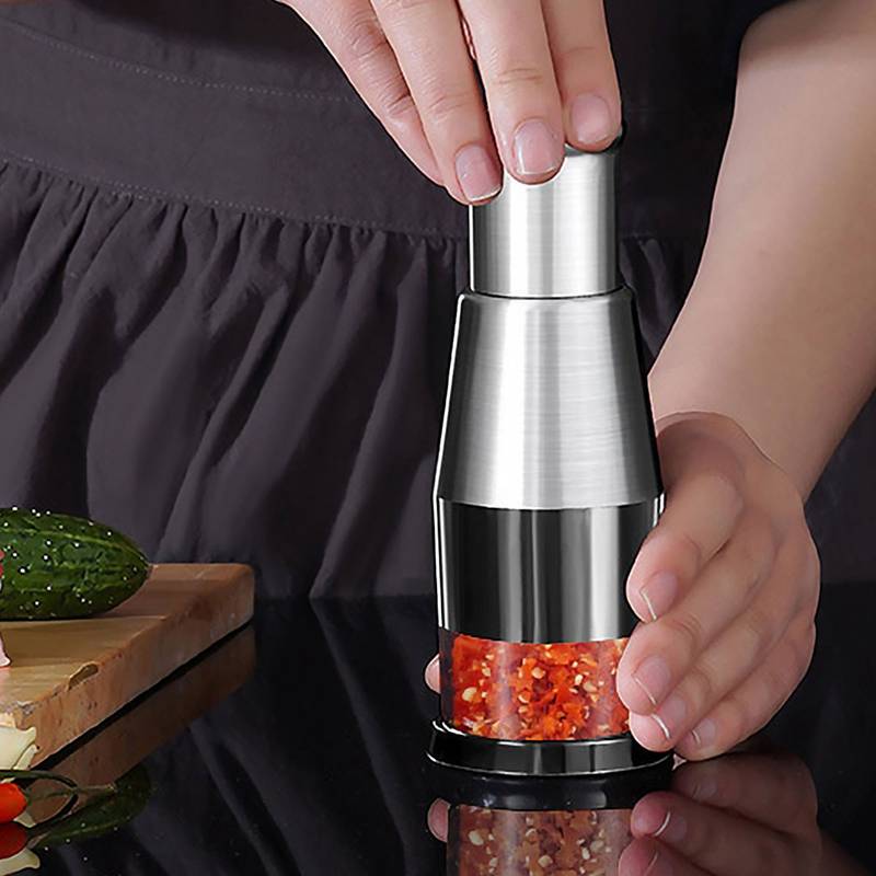 ChopEase – Stainless Steel Garlic Press and Veggie Chopper