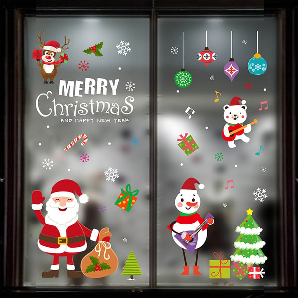 FrostyClings – Reusable Christmas Window Stickers