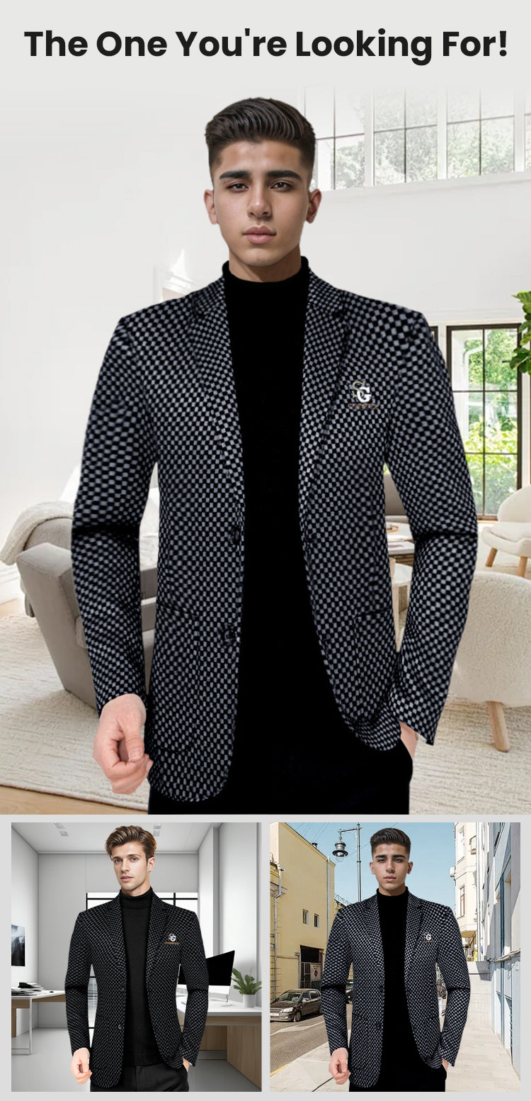 EliteForm – Slim-Fit Men’s Casual Blazer