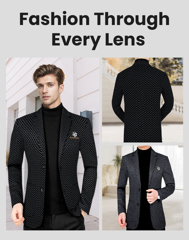 EliteForm – Slim-Fit Men’s Casual Blazer