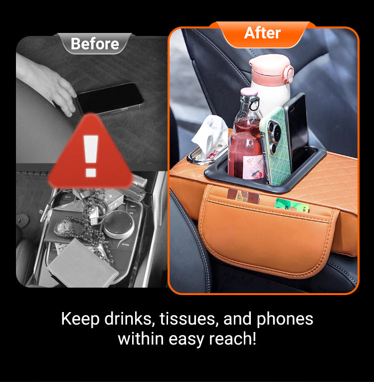 DriveEase – Multifunctional Car Armrest Cushion