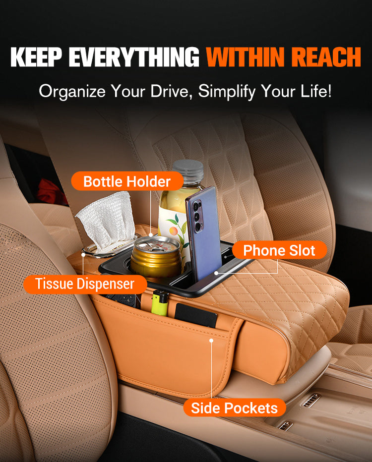 DriveEase – Multifunctional Car Armrest Cushion