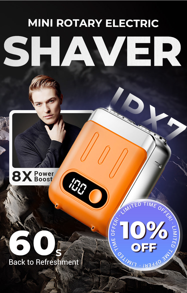 SmoothEdge – Compact Rotary Electric Shaver for Men
