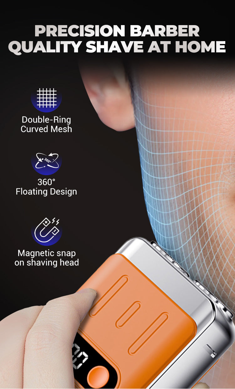 SmoothEdge – Compact Rotary Electric Shaver for Men