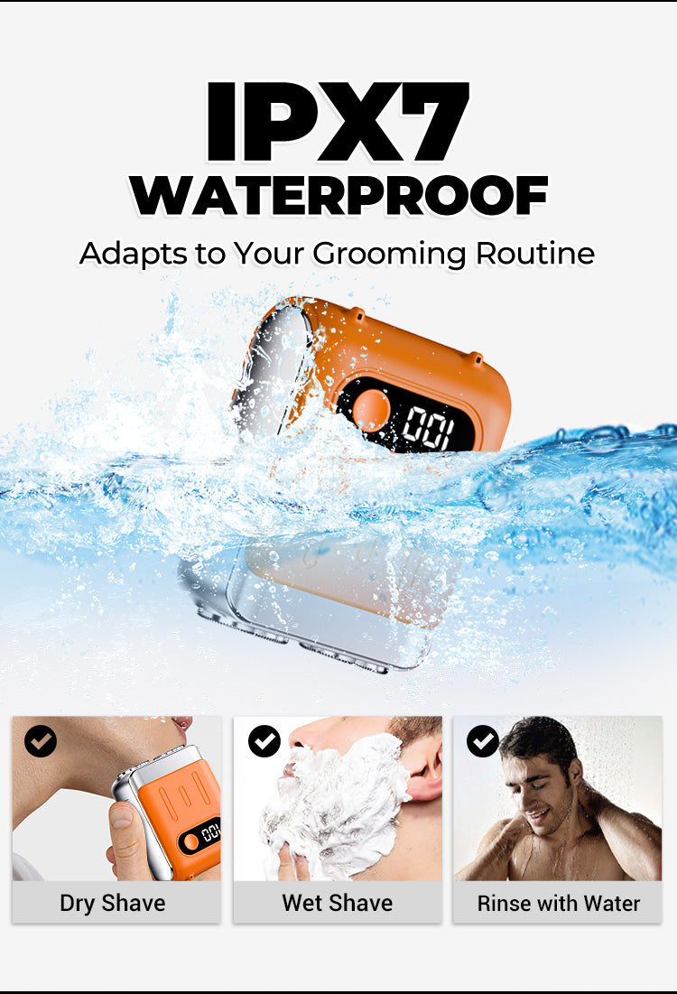 SmoothEdge – Compact Rotary Electric Shaver for Men