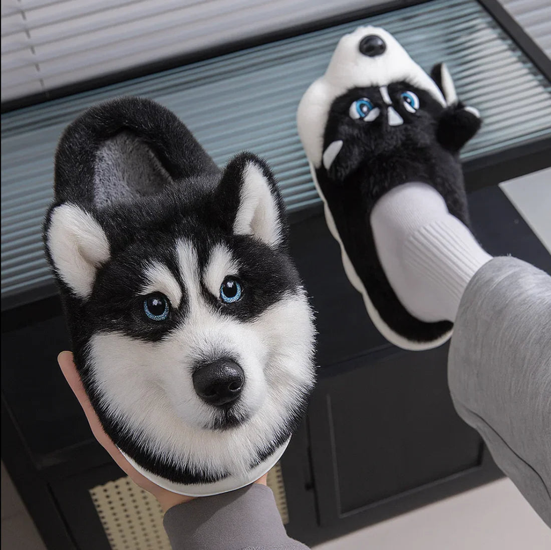 PawSteps – Super Realistic Dog Plush Slippers