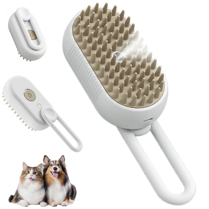 FurMist – Gentle Steam Grooming Brush for Pets