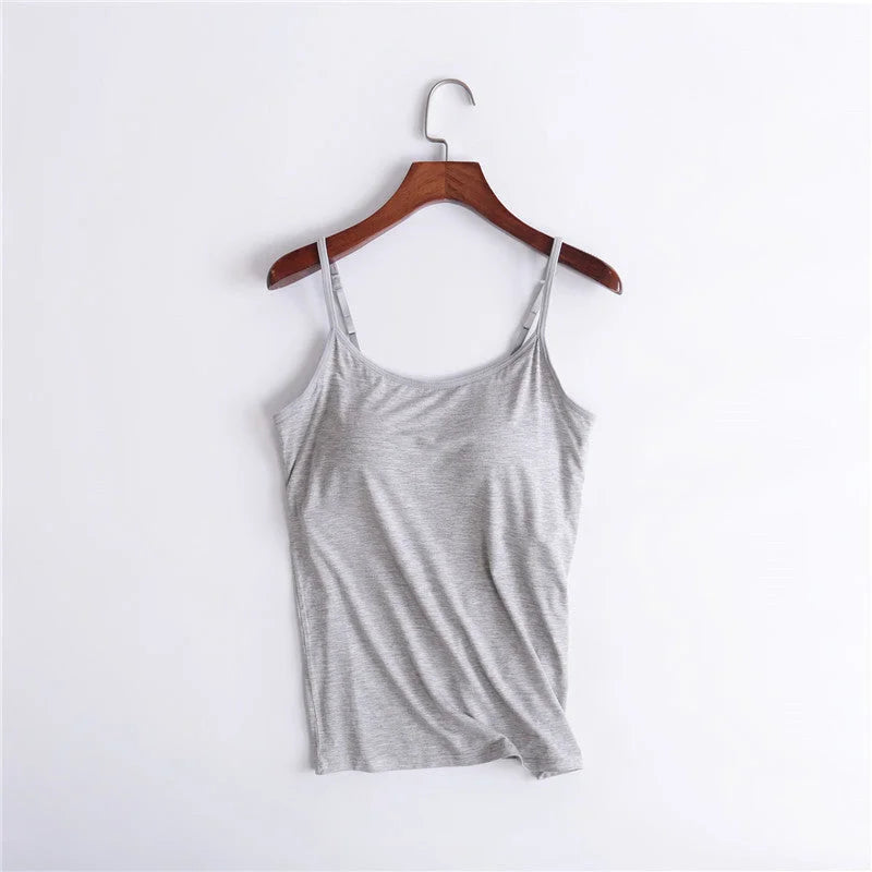 Comfortique - Stylish Tank with Integrated Bra Support