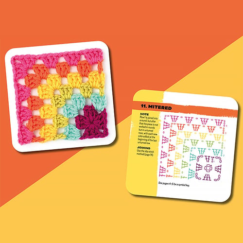 StitchNotes – Granny Square Crochet Greeting Card Set
