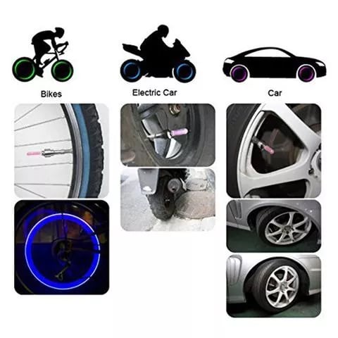 NeonSpin – LED Tire Valve Glow Lights