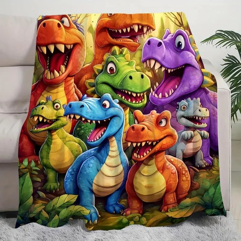 DinoNap - Plush Blanket for Storytime & Sleep