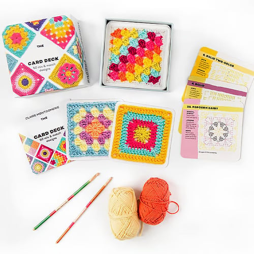 StitchNotes – Granny Square Crochet Greeting Card Set