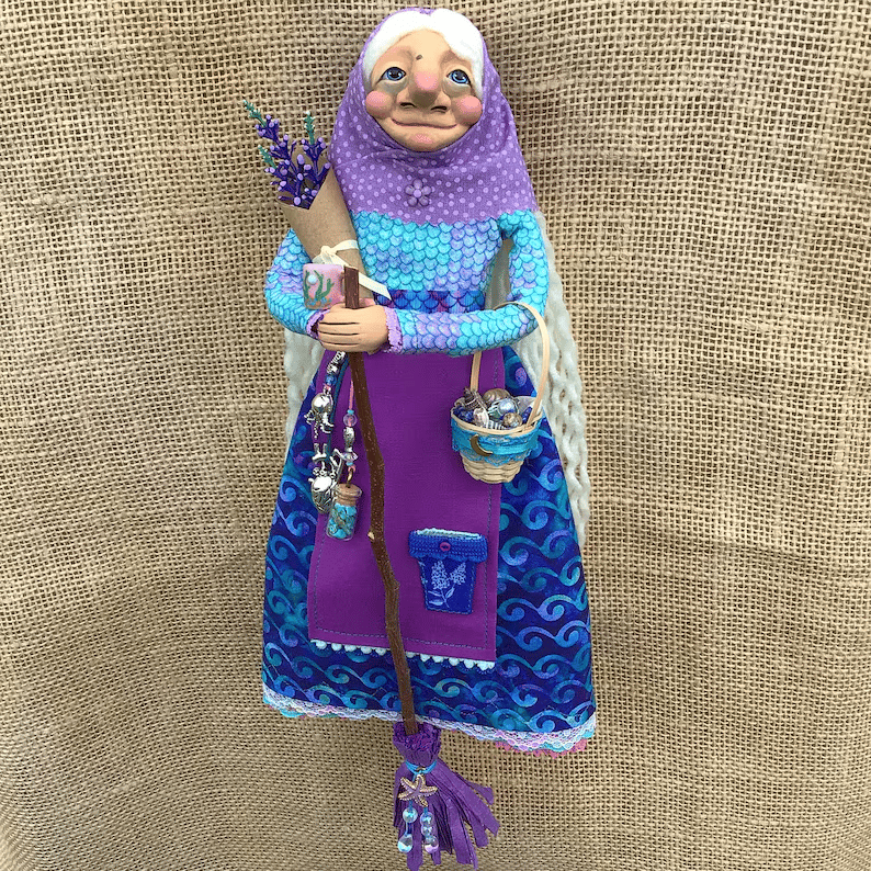BroomBless - Handmade Kitchen Witch Doll