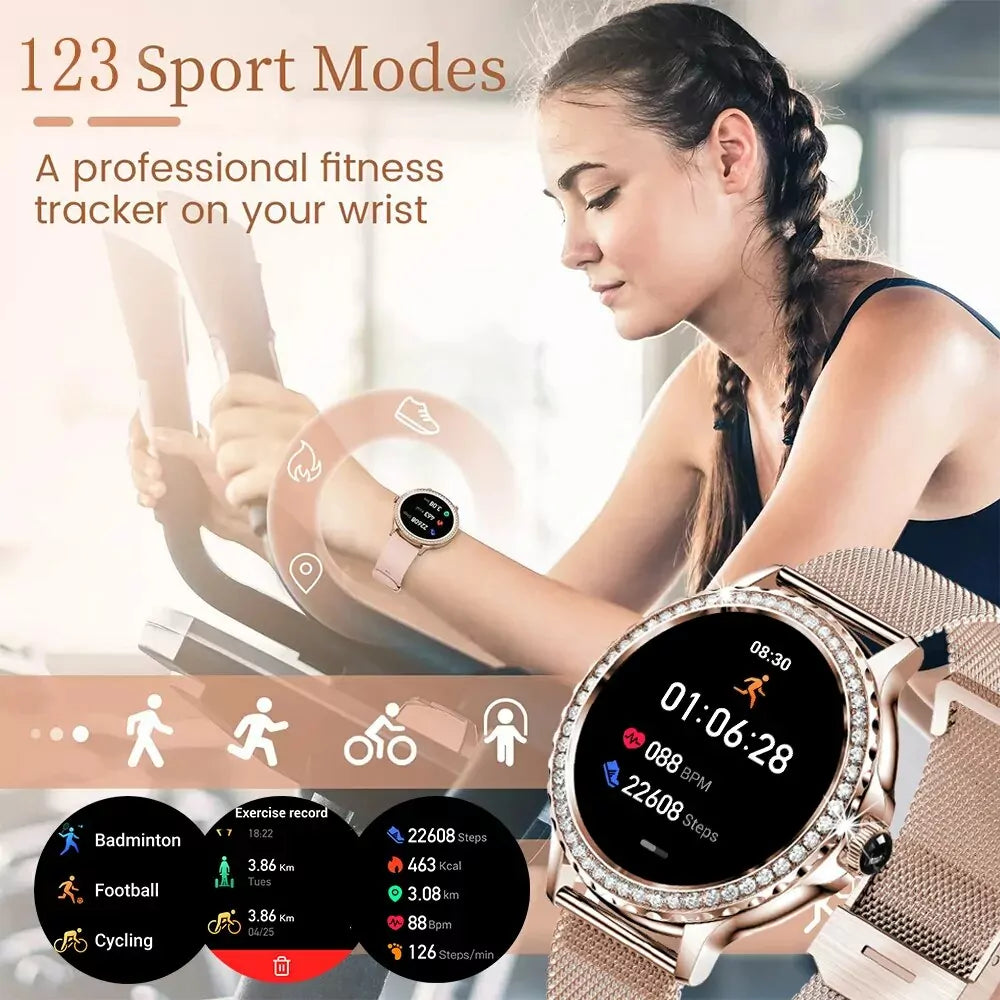 Fiore - Elegant Smartwatch for Health & Style