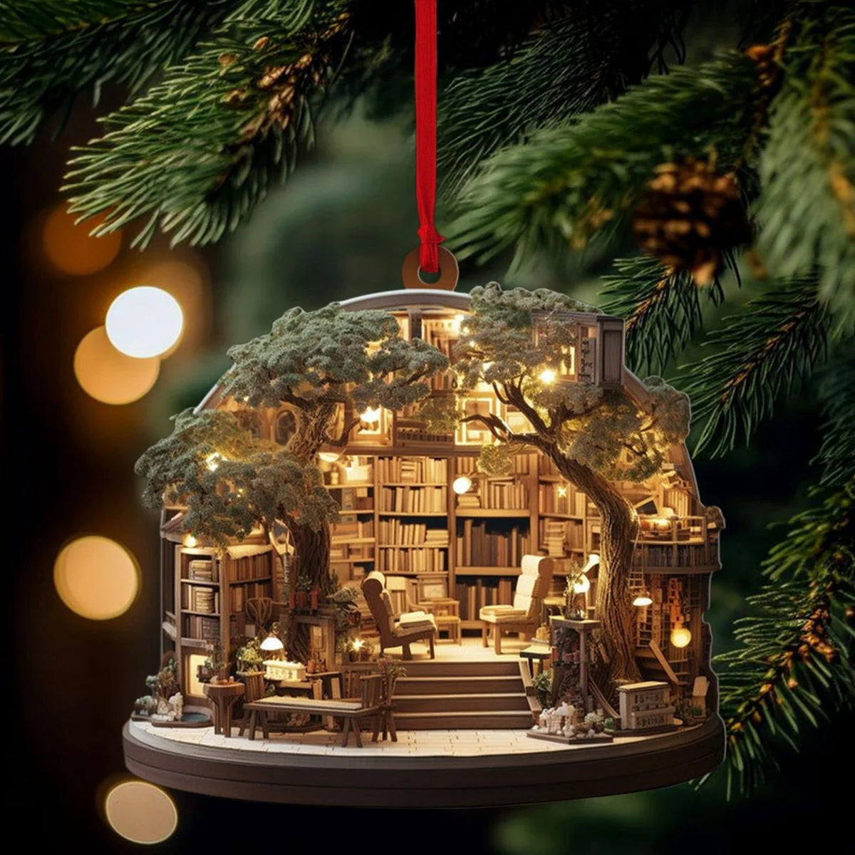 BookishJoy – Christmas Book Lover Ornament