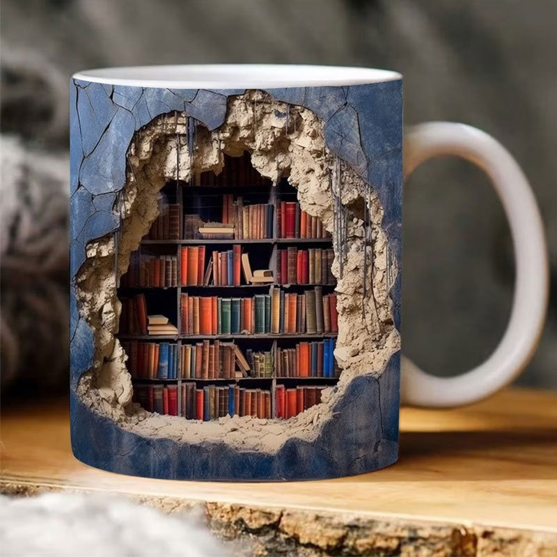BookSip – 3D Bookshelf Mug