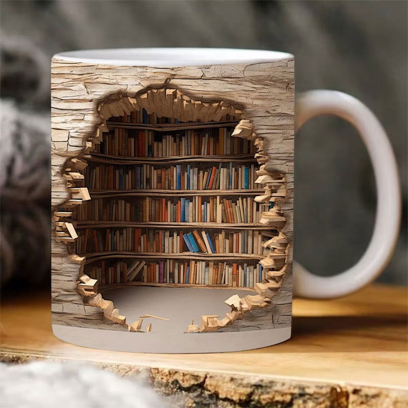 BookSip – 3D Bookshelf Mug
