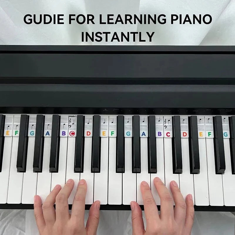 KeyMark – Removable Piano Note Labels