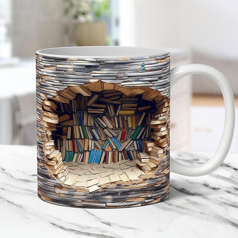 BookSip – 3D Bookshelf Mug