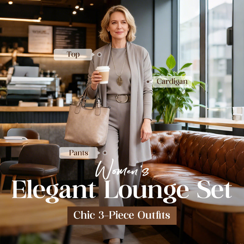 TrendyTrio – Sophisticated Cardigan & Pants Set