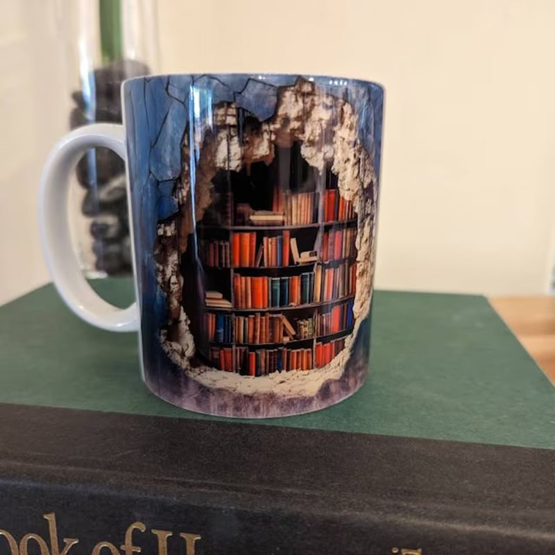BookSip – 3D Bookshelf Mug