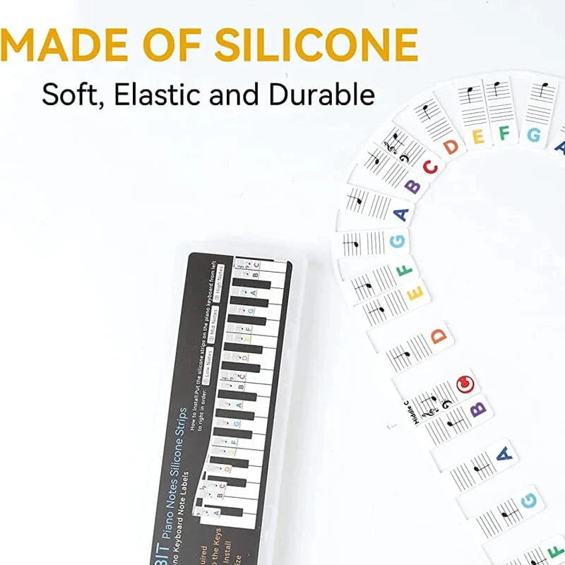 KeyMark – Removable Piano Note Labels