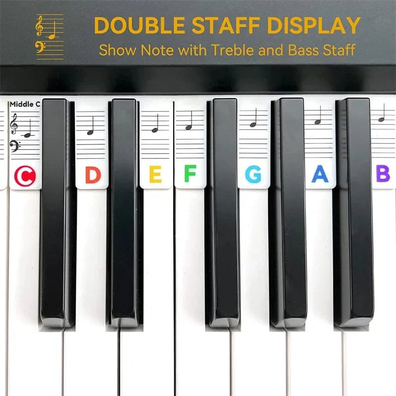 KeyMark – Removable Piano Note Labels