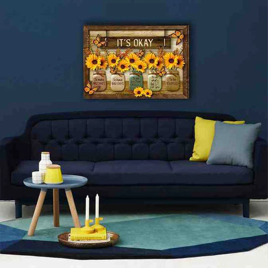 BloomFlight – Butterfly & Sunflower Wall Art