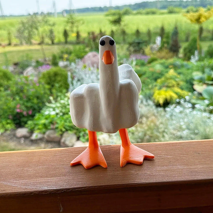 QuackOff – Middle Finger Duck Ornament