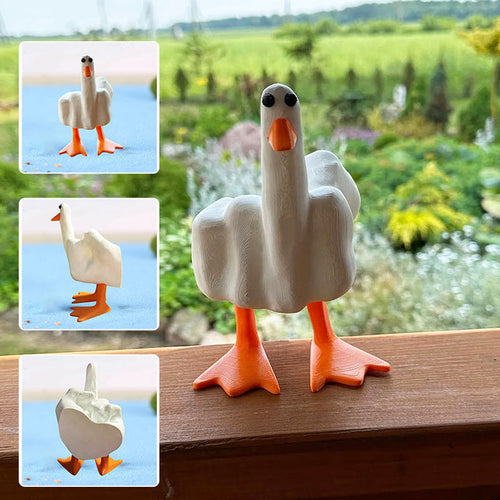 QuackOff – Middle Finger Duck Ornament